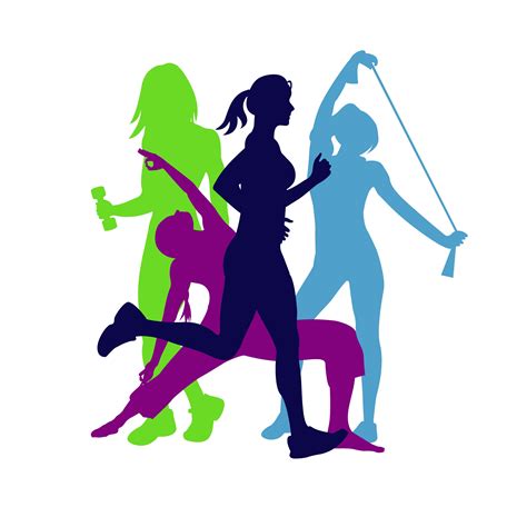 fitness emblem, woman, silhouette | Fitness artwork, Gym art, Fitness art