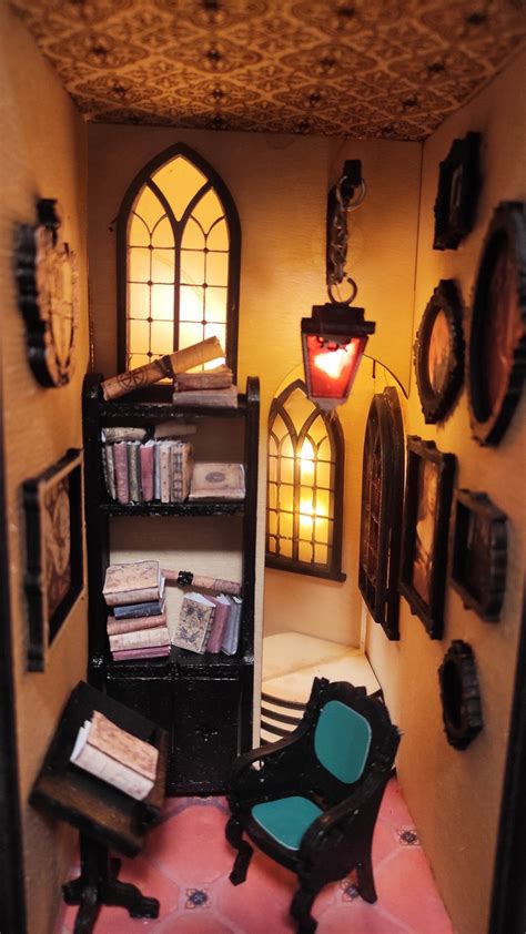 Dark Academia Book Nook Bookshelf Decor - Etsy