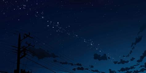 Anime Night Sky Wallpapers - Top Free Anime Night Sky Backgrounds - WallpaperAccess