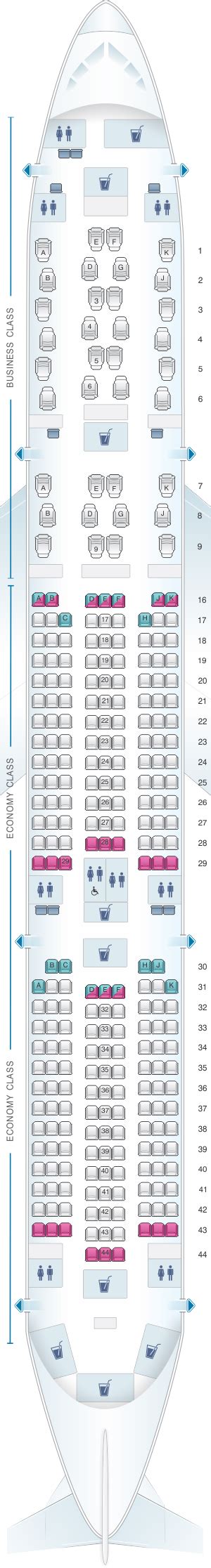 Qatar Airways A350 900 Seat Map | Elcho Table