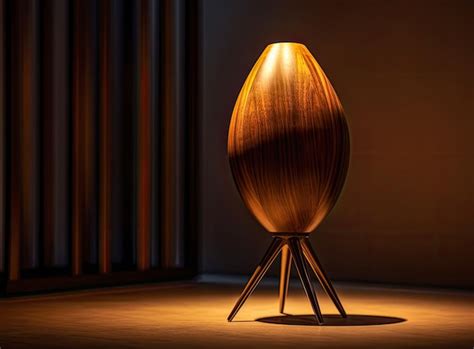 Premium AI Image | Closeup of a modern standing lamp Interior design or decoration