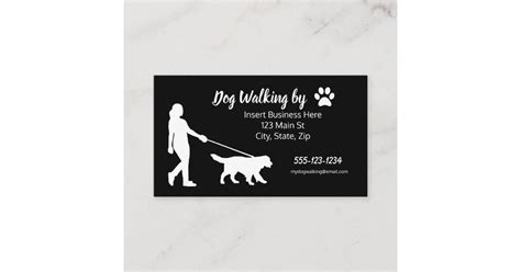 Dog Walking Business Cards | Zazzle