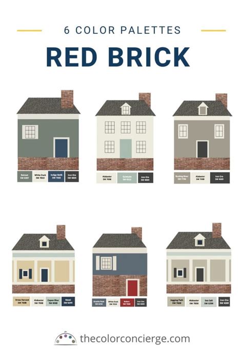 Exterior House Paint Colors To Go With Red Brick - Paint Color Ideas