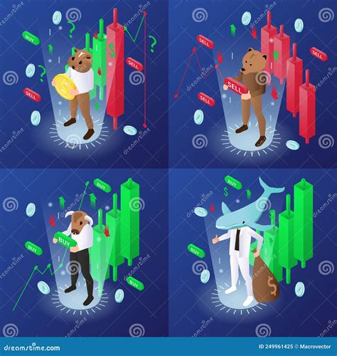 Trading Concept Icons Set stock illustration. Illustration of money ...