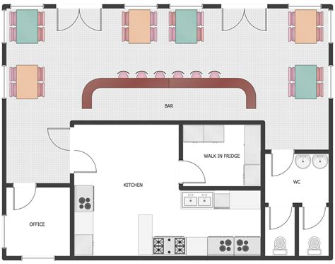 Cafe Kitchen Floor Plan - floorplans.click