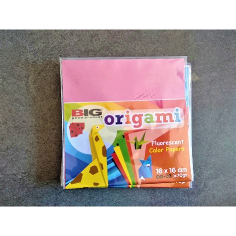 Jual Kertas Lipat Kertas Origami 16x16 Warna Big | Shopee Indonesia