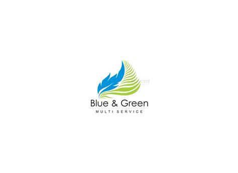 Blue & Green Logo Design | Getnoticed.co.in