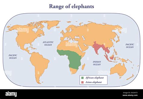 African Elephant Habitat Map