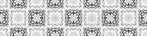 Black and White Seamless Border Scroll. Geometric Stock Illustration - Illustration of design ...