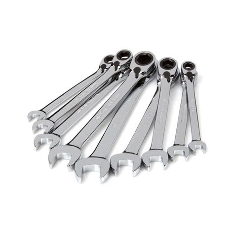 TEKTON Reversible Ratcheting Combination Wrench Set, 9-Piece (8-16 mm)- Pouch WRN56187 in the ...