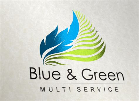 Blue & Green Logo Design | Getnoticed.co.in