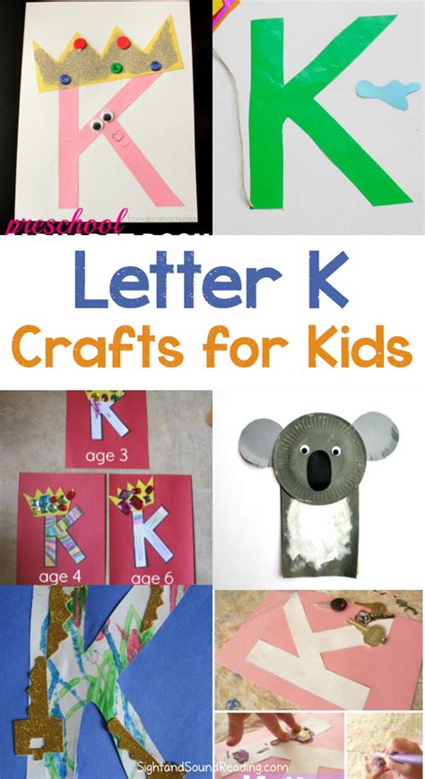 20 Letter K Crafts for preschool or Kindergarten | Mrs. Karle's Sight and Sound Reading