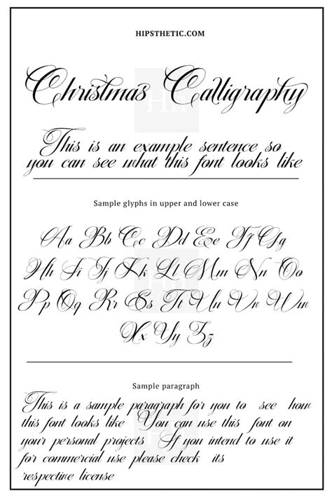 FREE Christmas Fonts for Cards - Hipsthetic