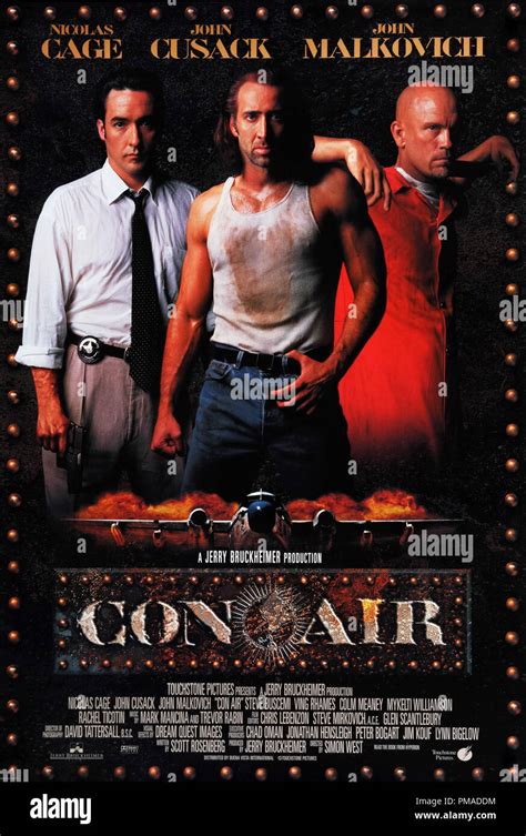 Con Air - US Poster 1997 Touchstone Pictures Nicolas Cage, John Cusack, John Malkovich File ...