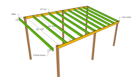 Woodwork Lean To Pergola Plans PDF Plans