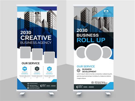 creative business roll up banner design. Standee Design Banner, Corporate digital Roll Up Banner ...