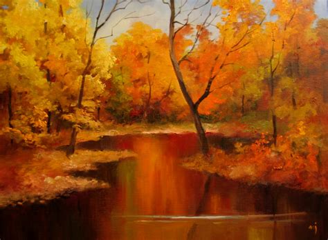 Nel's Everyday Painting: Autumn Landscape Demo - SOLD