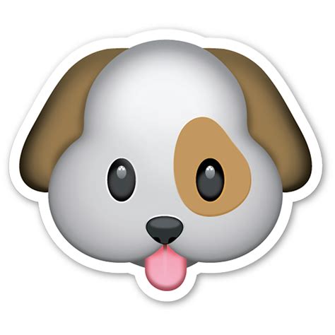 Dog Emoji Car Magnet with Same Day Shipping | BaxterBoo