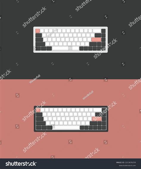 Assorted Mechanical Keyboard Layout Vectors Computer Stock Vector (Royalty Free) 2213676259 ...