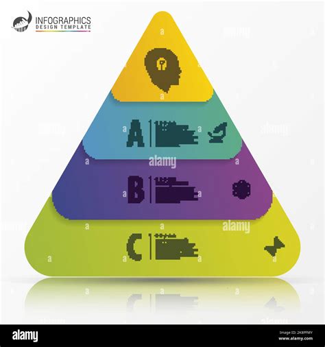 Infographic design template. Pyramid concept. Vector illustration Stock Vector Image & Art - Alamy