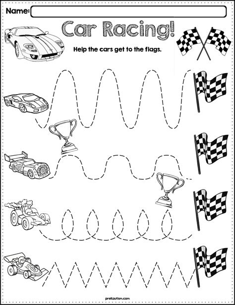 Pattern Tracing Worksheets & Activities - preKautism.com