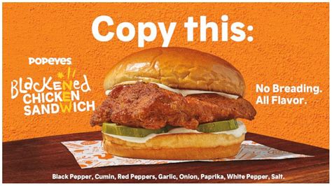 Why is Popeyes releasing the New Blackened Chicken Sandwich? Details revealed