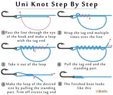 Tying a Uni Knot: Instructions and Diagram