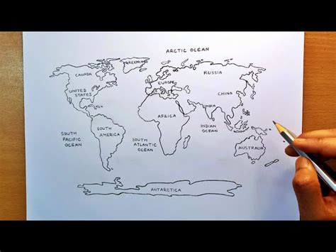 Simple World Map Drawing