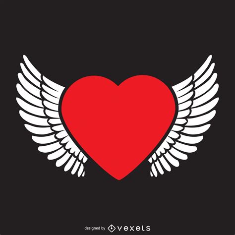 Heart With Wings Logo Template Vector Download