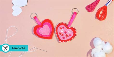 Share the love with this Valentine's Day Keyring. - Twinkl