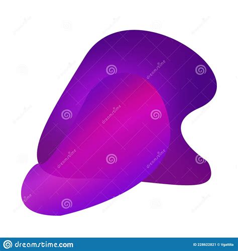 Colored Abstract Shapes in Neon Color Isolated on White Stock Illustration - Illustration of ...