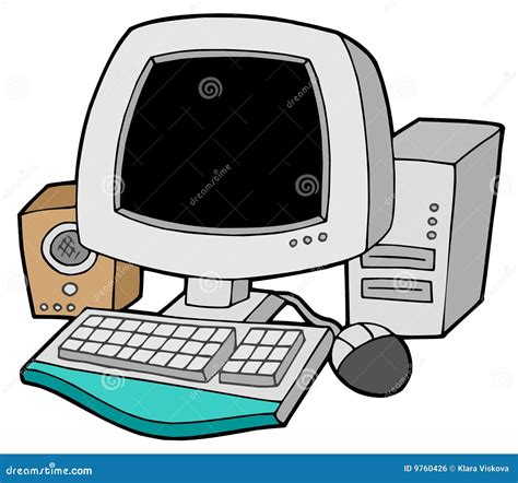 Cartoon Computer Being Chased Royalty-Free Stock Photography | CartoonDealer.com #21553949