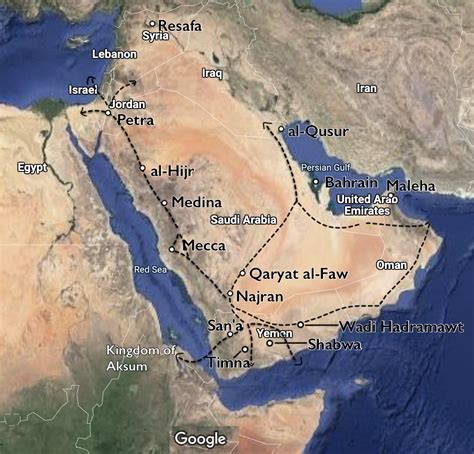 Ancient Arabian Peninsula Map