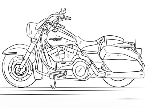 Free Printable Harley Davidson Coloring Pages - Printable Templates Free