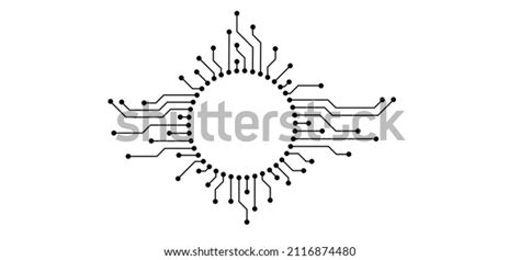 Circuit Board Electronic Motherboard Lines Dots Stock Vector (Royalty Free) 2116874480 ...