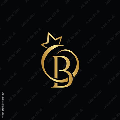 Gold creative letter B logo design template vector EPS Stock Vector | Adobe Stock