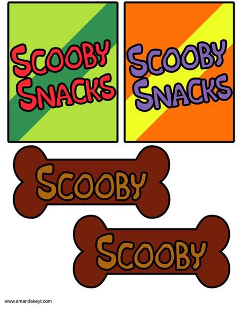 Scooby Snacks Box Printable - Printable Word Searches