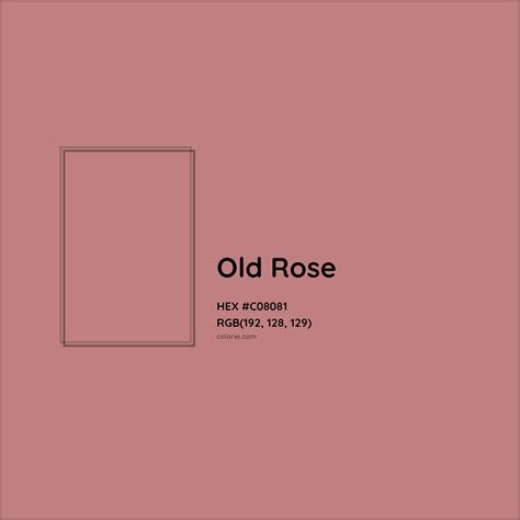 Old rose [#C08081] Tints and Shades - colorxs.com