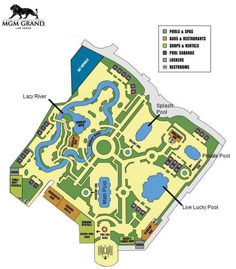 Mgm Grand Pool Map