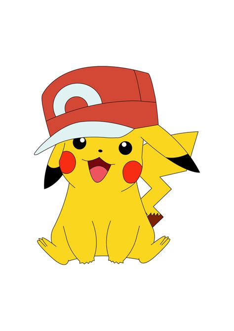 Pikachu with Ash's cap by Shadow86SK on DeviantArt