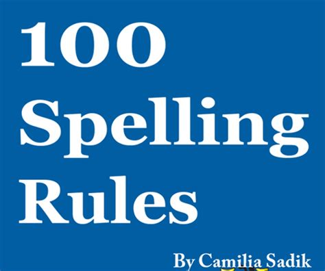 Spelling-Rules-100 - SpellingRules.com | SpellingRules.com