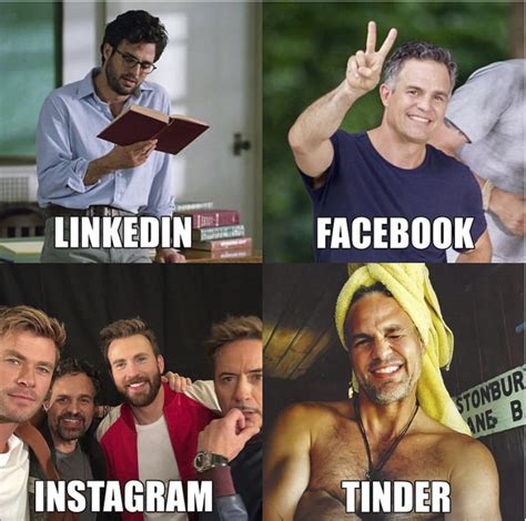 “LinkedIn, Facebook, Instagram, Tinder” Memes For You Social Media Masters - The OG Of This ...