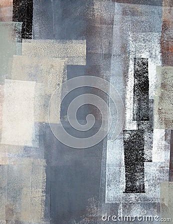 Grey And Green Abstract Art Painting Stock Image - Image: 32203891