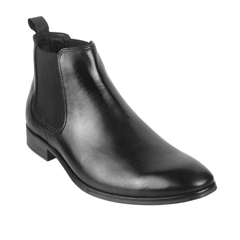 Buy Men Black Formal Boots Online SKU: 19-6440-11-40-Metro, 54% OFF