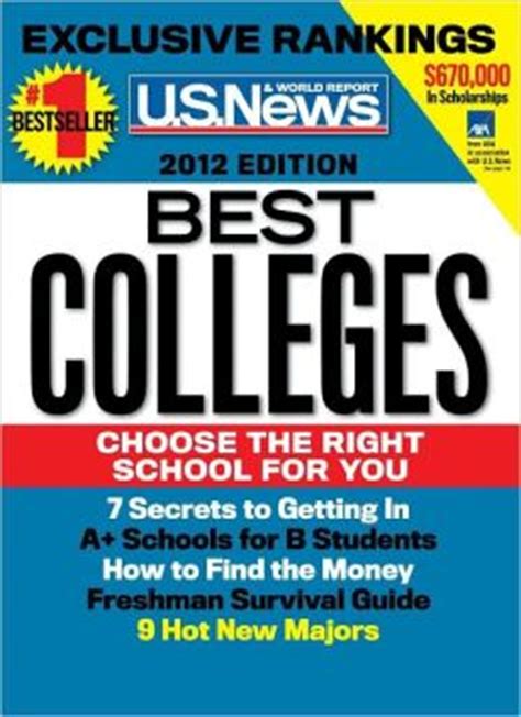 U.S. News and World Report Best Colleges 2012 by U.S. News and World Report | 2940043958525 ...