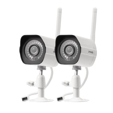 Zmodo 1080p Full HD Outdoor Wireless Security Camera System, 2 Pack Smart Home Indoor Outdoor ...