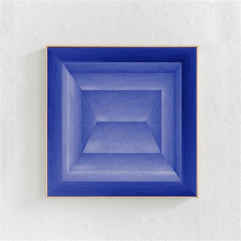 Blue Abstract Art Print Square Wall Art Downloadable Art - Etsy