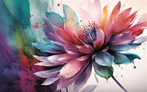 Premium Vector | Watercolor flower vector art