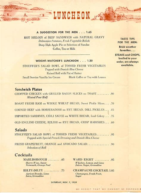 1000+ images about Old Restaurant Menus on Pinterest