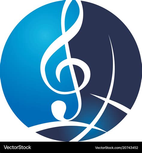 World music logo design template Royalty Free Vector Image